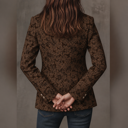 Loretta – Blazer Jacquard Entallado