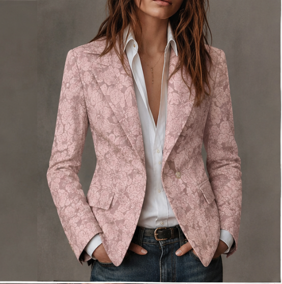 Loretta – Blazer Jacquard Entallado