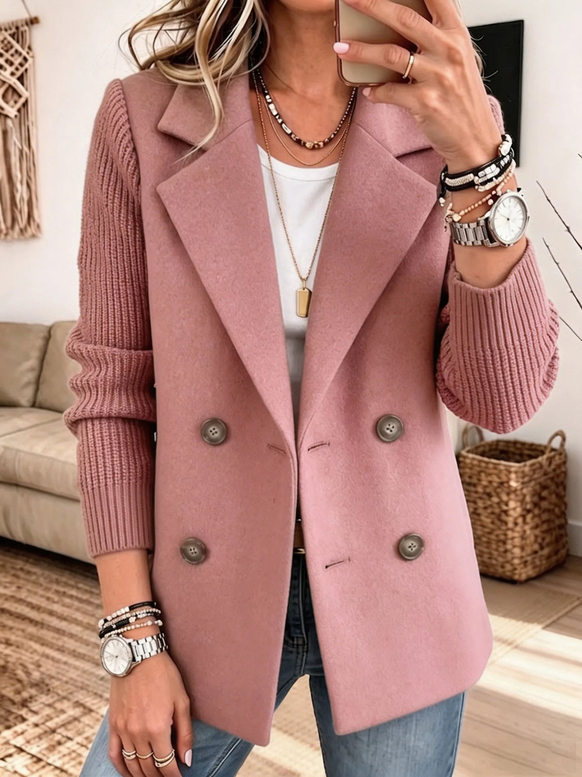 Carla | Blazer elegante con mangas de punto - imagen 2